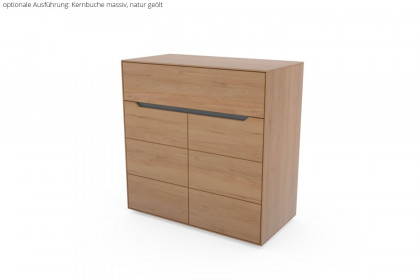 InCasa Onema von Decker - Wäschekommode Wildeiche mit zwei Klappfächern