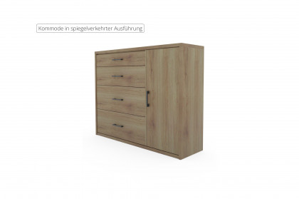 Achat Komfort von Priess - Kommode Artisan Eiche mit 1 Tür & 4 Schubkästen