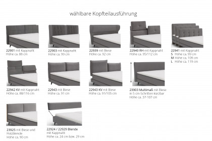 HU-PB22140 von Hukla - Polsterbett KT 23925 natur
