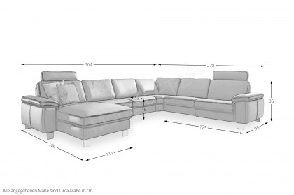 HU-SC17009 von Hukla - Sofalandschaft rechts anthrazit