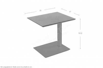 1428 von Vierhaus - Beistelltisch in Marmara Marmor Nero