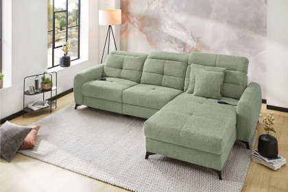 Chillout von Job - Polsterecke Ausführung rechts blassgrün