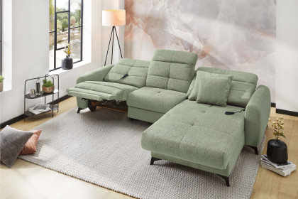 Chillout von Job - Polsterecke Ausführung rechts blassgrün