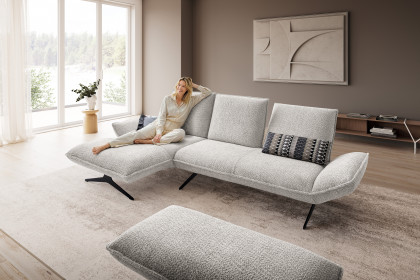 KOINOR Buddy - Ecksofa links hellgrau