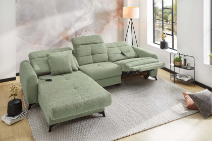 Chillout von Job - Polsterecke Ausführung links blassgrün