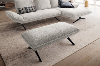 KOINOR Buddy - Ecksofa rechts hellgrau