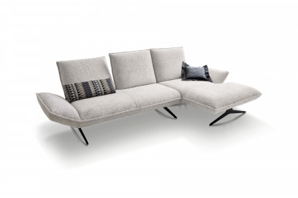 KOINOR Buddy - Ecksofa rechts hellgrau