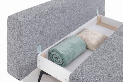 Fia von Restyl - Schlafsofa mit Bettkasten in Grau-Melange