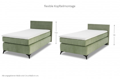 Nele-Dream von Jockenhöfer - Boxspringbett 120 pistazie