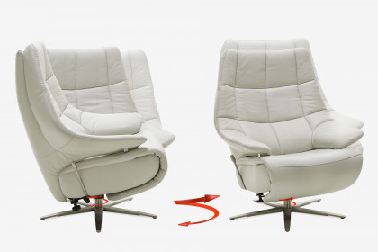 HU-CA15018 von Hukla - Funktionssessel weiss