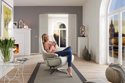 HU-CA15018 von Hukla - Funktionssessel weiss