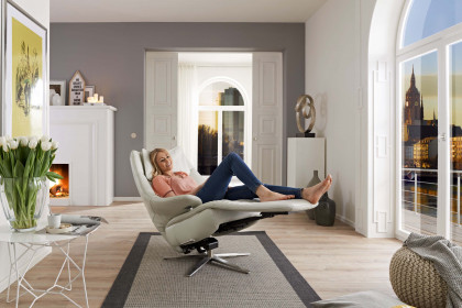 HU-CA15018 von Hukla - Funktionssessel weiss