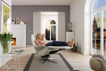 HU-CA15018 von Hukla - Funktionssessel weiss