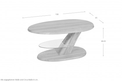 4328 von Vierhaus - Couchtisch in Kernbuche