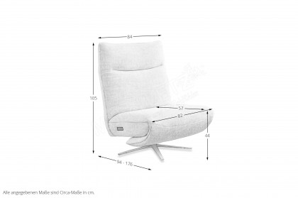 7659 von Himolla - Relaxsessel carrara