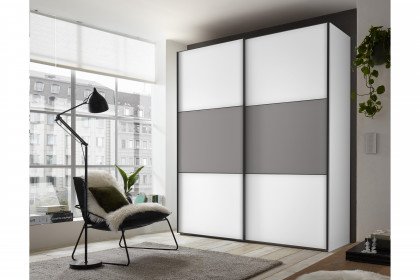 Includo von Staud - Schrank 2-türig, ca. 225 cm breit, weiß-saphir