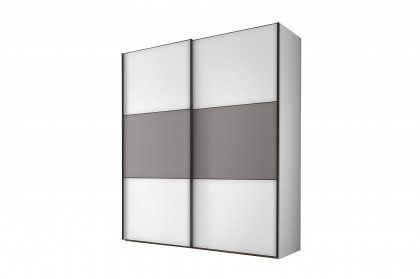 Includo von Staud - Schrank 2-türig, ca. 225 cm breit, weiß-saphir