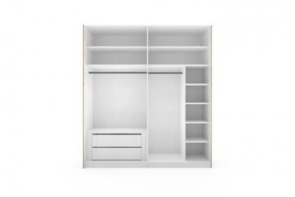 Includo von Staud - Schrank 2-türig, ca. 225 cm breit, weiß-saphir