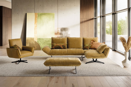 KOINOR Buddy - Eckgarnitur rechts gelb