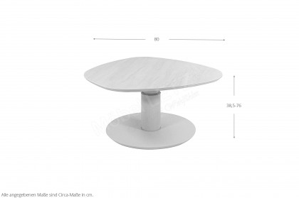 1886 von Vierhaus - Couchtisch in Calvia Stein