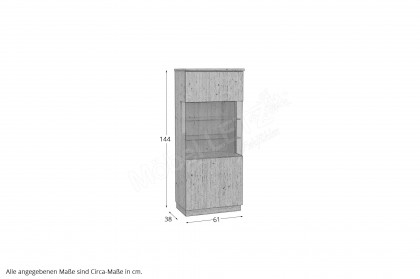Tessaro-living von Schösswender - Vitrine TE 22 Wildeiche/ Samtöl