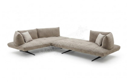 Quebec von Sofaschmiede - Sofagarnitur links taupe