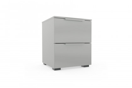 Scale-Box von Rauch Black - Nachttisch Glas seidengrau glänzend