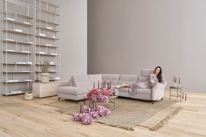 1667 von Himolla - Ecksofa Ausführung links seashell