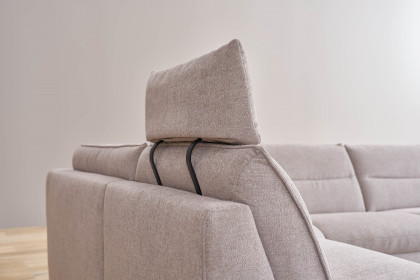 1667 von Himolla - Ecksofa Ausführung links seashell