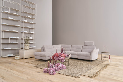 1667 von Himolla - Ecksofa Ausführung links seashell