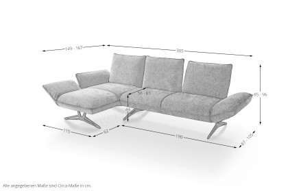 KOINOR Buddy - Ecksofa gelb