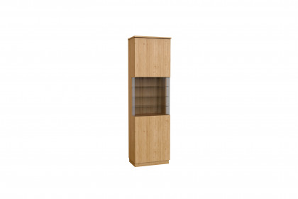 Tessaro-living von Schösswender - Vitrine TE 24 Wildeiche/ Samtöl
