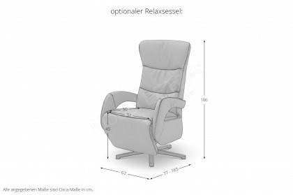Medicus von Polsteria - Polstergarnitur links elephant