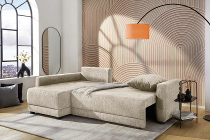 Venezia von Job - Ecksofa Ausführung links beige