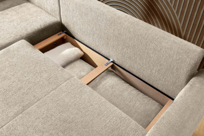 Venezia von Job - Ecksofa Ausführung links beige