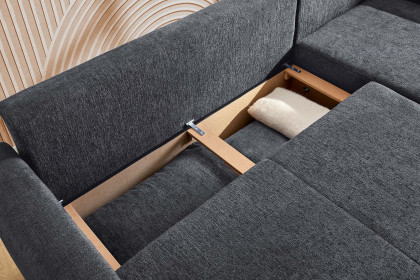 Venezia von Job - Eckgarnitur Variante rechts anthrazit