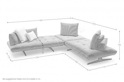 Quebec von Sofaschmiede - Polsterecke mustard
