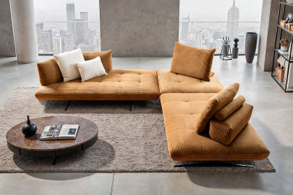 Quebec von Sofaschmiede - Polsterecke mustard