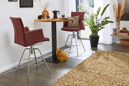 Helmond von Musterring - Bartisch mit schwarzem Gestell