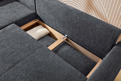 Venezia von Job - Eckgarnitur Variante links anthrazit