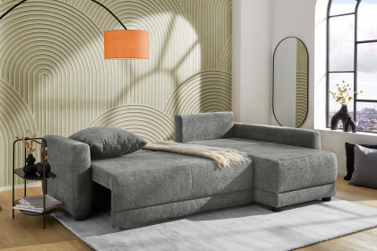 Venezia von Job - Eckcouch Variante rechts dunkelgrau