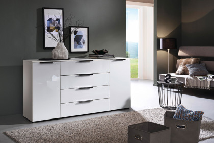 Scale-Box von Rauch Black - Kombikommode Glas weiß