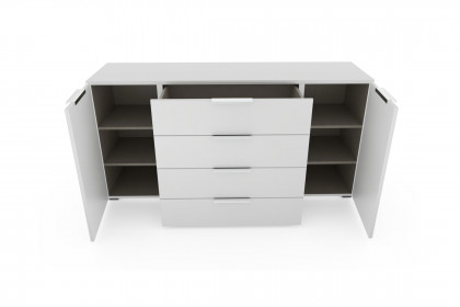 Scale-Box von Rauch Black - Kombikommode Glas weiß