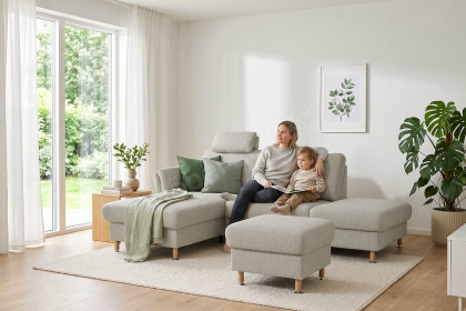 ZE-EM18013 von Zehdenick - Ecksofa ecru