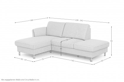 ZE-EM18013 von Zehdenick - Ecksofa ecru
