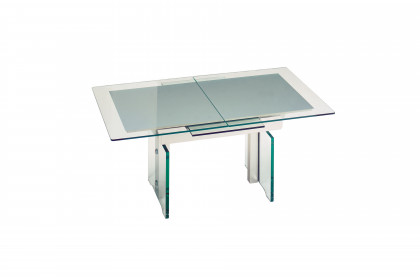 2181 von Vierhaus - Couchtisch aus Glas mit Auszug