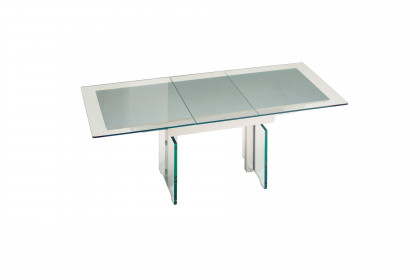 2181 von Vierhaus - Couchtisch aus Glas mit Auszug