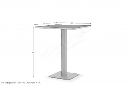 Helmond von Musterring - Bartisch mit mit Facettenkante