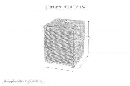 Kira-Dream von Jockenhöfer - Boxspringbett 180 Cord grau