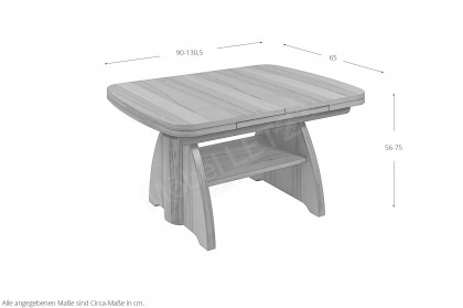 2105 von Vierhaus - Couchtisch in Kernbuche